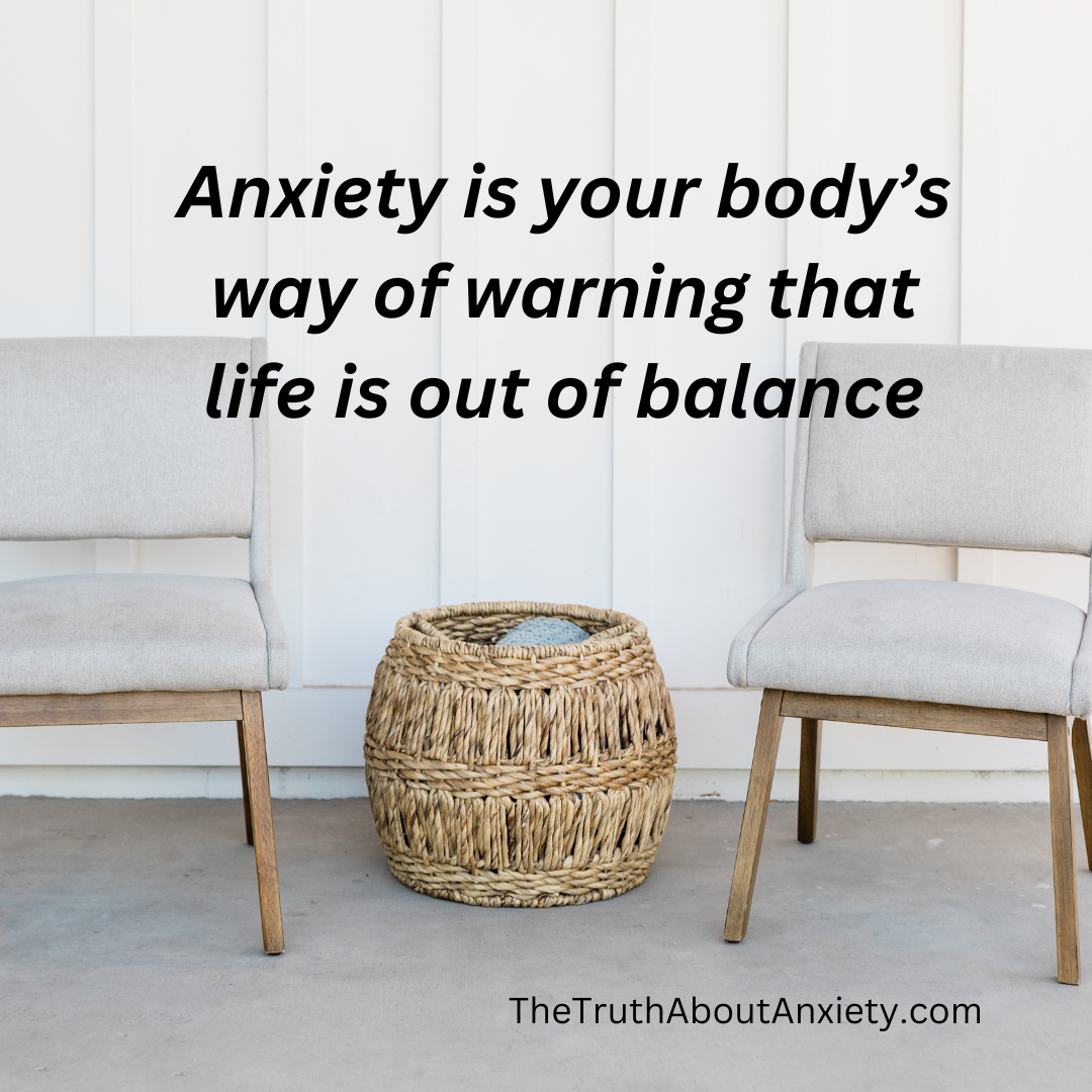 Anxiety out of balance